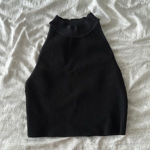 Aritzia halter top black